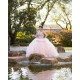 Crystal Ruffled Champagne Quinceanera Dress Instagram Gowns Girls Sweet 16 Dresses Sleeveless 15 Birthday Party Robe