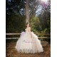 Ruffled Champagne Quinceanera Dress Sleeveless 15 Birthday Party Robe Pearl Instagram Gowns V Neck Girls Sweet 16 Dresses