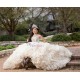 Ruffled Champagne Quinceanera Dress Sleeveless 15 Birthday Party Robe Sequin Crystal Instagram Gowns Sweetheart Neck Girls Sweet 16 Dresses