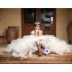 V Neck Champagne Ruffled Quinceanera Dress Instagram Gowns Lace Appliques Girls Sweet 16 Dresses Sleeveless Wear Pageant