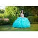 Ruffled Green Quinceanera Dress Sleeveless 15 Birthday Party Robe Instagram Gowns Off Shoulder Girls Sweet 16 Dresses