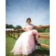 Instagram Gowns Pink Quinceanera Dress Lace Appliques Girls Sweet 16 Dresses Crystal Wear Pageant