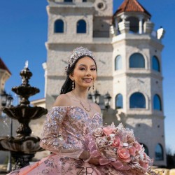 Sweetheart Neck Pink Quinceanera Dress Long Sleeve Vestidos De 15 Anos Women 2024 Ball Gown Lace Appliques Girls Sweet 16 Dresses