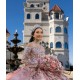 Sweetheart Neck Pink Quinceanera Dress Long Sleeve Vestidos De 15 Anos Women 2024 Ball Gown Lace Appliques Girls Sweet 16 Dresses