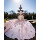 Sweetheart Neck Pink Quinceanera Dress Long Sleeve Vestidos De 15 Anos Women 2024 Ball Gown Lace Appliques Girls Sweet 16 Dresses