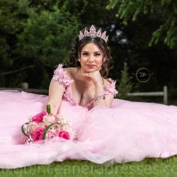 Sweetheart Neck Pink Quinceanera Dress Off Shoulder Vestidos De 15 Anos Girls Sweet 16 Dresses Lace Appliques 2024 Wear Pageant With Bow