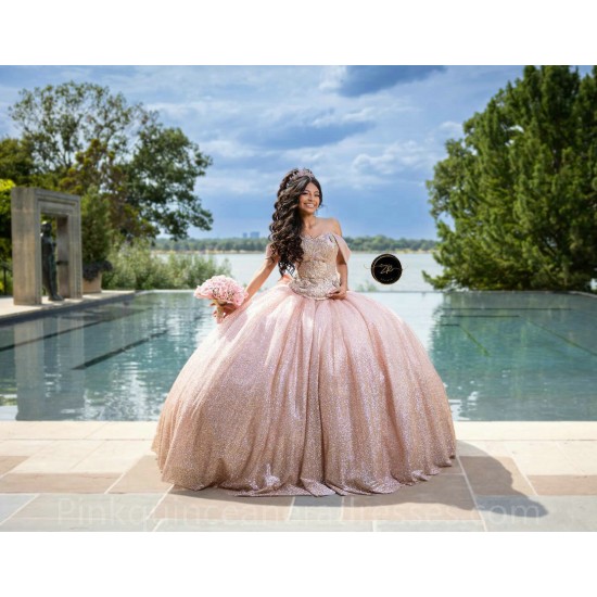 Pink Quinceanera Dress Sweetheart Neck Vestidos De 15 Anos Sequin Girls Sweet 16 Dresses Off Shoulder 2024 Wear Pageant