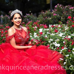 Red Quinceanera Dress Off Shoulder Vestidos De 15 Anos V Neck Women 2024 Ball Gown Lace Appliques Girls Sweet 16 Dresses