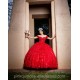 Sweetheart Neck Red Quinceanera Dress Women 2024 Ball Gown Lace Appliques Girls Sweet 16 Dresses Off Shoulder Wear Pageant