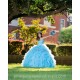 Sky Blue Ruffled Quinceanera Dress Sleeveless 15 Birthday Party Robe Sequin Crystal Instagram Gowns Sweetheart Neck Girls Sweet 16 Dresses