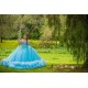 Off Shoulder Aqua Quinceanera Dress Sweetheart Sweet 15 Gowns Wear Pageant Ruffled 2024 Ball Gown Princess Dresses