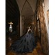 Square Collar Black Quinceanera Dress Sleeveless Sweet 15 Gowns Wear Pageant Lace Appliques 2024 Ball Gown Princess Dresses