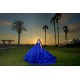 Off Shoulder 2024 Instagram Gowns Blue Quince Dress Lace Appliques Birthday Party Dresses Sweetheart Neck Vestidos De 15 Anos 