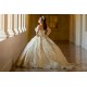 Sleeveless Wear Pageant Champagne Quinceanera Dress Sweetheart Neck Sweet 15 Gowns Lace Appliques 2024 Ball Gown Princess Dresses