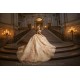 Off Shoulder Champagne Quinceanera Dress Sweetheart Neck Sweet 15 Gowns Wear Pageant Lace Appliques 2024 Ball Gown Princess Dresses