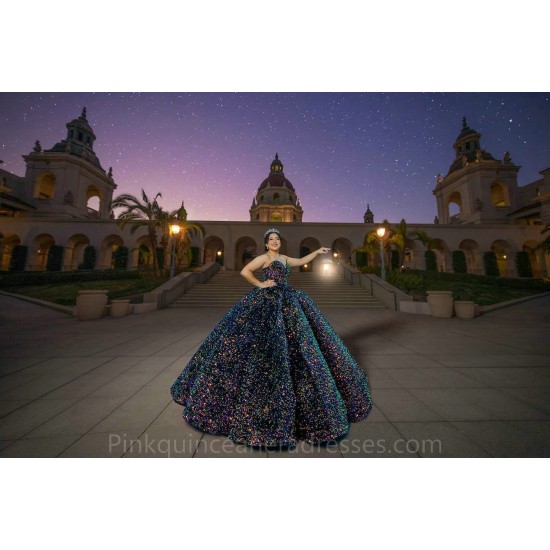 Sweetheart Neck Colorful Quinceanera Dress Sweet 15 Gowns Sleeveless Wear Pageant Sequin 2024 Ball Gown Princess Dresses