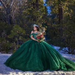 Off Shoulder Emerald Green Quince Dress Lace Appliques Birthday Party Robe Vestidos De 15 Anos Sweetheart Neck 2024 Instagram Gowns