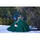 Off Shoulder Emerald Green Quince Dress Lace Appliques Birthday Party Robe Vestidos De 15 Anos Sweetheart Neck 2024 Instagram Gowns