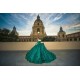 Lace Appliques Emerald Green Quinceanera Dress Off Shoulder 2024 Ball Gown Princess Dresses Wear Pageant V Neck Sweet 15 Gowns