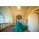 Sleeveless Emerald Green Quinceanera Dress 2024 Ball Gown Princess Dresses Lace Appliques Wear Pageant Sweetheart Neck Sweet 15 Gowns