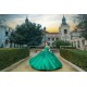 Off Shoulder Emerald Green Quinceanera Dress Sweetheart Sweet 15 Gowns Wear Pageant Lace Appliques 2024 Ball Gown Princess Dresses