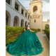 Sweetheart Emerald Green Quinceanera Dress Sweet 15 Gowns Sleeveless Wear Pageant Sequin 2024 Ball Gown Princess Dresses