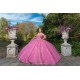 Off Shoulder Hot Pink Quince Dress 2024 Instagram Gowns Lace Appliques Birthday Party Dresses Sweetheart Neck Vestidos De 15 Anos