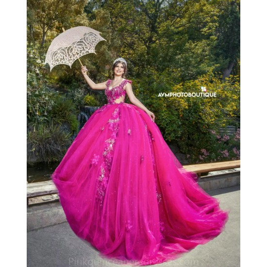 Hot Pink Quince Dress Sweetheart Neck 2024 Instagram Gowns Lace Appliques Birthday Party Dresses Sleeveless Vestidos De 15 Anos