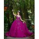 Hot Pink Quince Dress Sweetheart Neck 2024 Instagram Gowns Lace Appliques Birthday Party Dresses Sleeveless Vestidos De 15 Anos