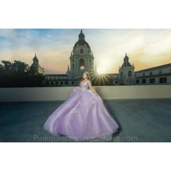 Off Shoulder Lilac Quince Dress 2024 Instagram Gowns Lace Appliques Birthday Party Dresses Sweetheart Neck Vestidos De 15 Anos