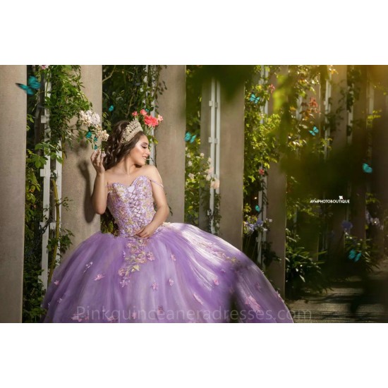 2024 Instagram Gowns Lilac Quince Dress Spaghetti Strap Lace Appliques Birthday Party Dresses Sweetheart Neck Vestidos De 15 Anos