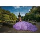 2024 Instagram Gowns Lilac Quince Dress Spaghetti Strap Lace Appliques Birthday Party Dresses Sweetheart Neck Vestidos De 15 Anos