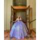 Lilac Quinceanera Dress Sweetheart Sweet 15 Gowns Sleeveless Wear Pageant Lace Appliques 2024 Ball Gown Princess Dresses