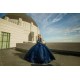 Navy Blue Quince Dress Sweetheart Neck Birthday Party Dresses Vestidos De 15 Anos Lace Appliques 2024 Instagram Gowns