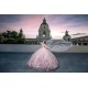 Pink Quince Dress 3D Flowers Birthday Party Dresses Sleeveless Vestidos De 15 Anos Sweetheart Neck 2024 Instagram Gowns