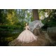 Pink Quinceanera Dress Cape Sleeve 2024 Ball Gown Princess Dresses Sweetheart Neck Sweet 15 Gowns 3D Flowers Wear Pageant