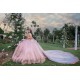 Off Shoulder Pink Quinceanera Dress Sweet 15 Gowns Lace Appliques Wear Pageant Sweetheart Neck 2024 Ball Gown Princess Dresses With Bow