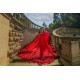 Lace Appliques Red Quince Dress Off Shoulder 2024 Instagram Ball Gown Birthday Party Dresses Sweetheart Neck Sweet 15 Gowns With Bow