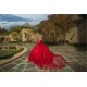 Red Quinceanera Dress Off Shoulder 2024 Ball Gown Princess Dresses Sweetheart Neck Sweet 15 Gowns Lace Appliques Wear Pageant