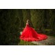 Off Shoulder Red Quinceanera Dress Sweet 15 Gowns Lace Appliques Wear Pageant Sweetheart Neck 2024 Ball Gown Princess Dresses