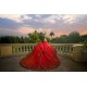 Sweetheart Neck Red Quinceanera Dress Sweet 15 Gowns Off Shoulder Wear Pageant Lace Appliques 2024 Ball Gown Princess Dresses