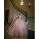 Sleeveless Rose Gold Quinceanera Dress Sequin 2024 Ball Gown Princess Dresses Off Shoulder Wear Pageant Sweetheart Neck Sweet 15 Gowns