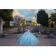 2024 Instagram Gowns Sky Blue Quince Dress Sweetheart Neck Lace Appliques Birthday Party Dresses Off Shoulder Vestidos De 15 Anos