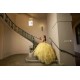 Sleeveless Yellow Quince Dress Ruffled Birthday Party Dresses Vestidos De 15 Anos Sweetheart Neck 2024 Instagram Gowns