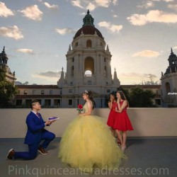 Sleeveless Yellow Quince Dress Ruffled Birthday Party Dresses Vestidos De 15 Anos Sweetheart Neck 2024 Instagram Gowns