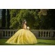 2024 Ball Gown Princess Dresses Yellow Quinceanera Dress Off Shoulder  Lace Appliques Wear Pageant Sweetheart Neck Sweet 15 Gowns