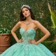 Sleeveless Aqua Quince Dress Instagram Gowns Lace Appliques Wear Pageant Sweetheart Neck Vestidos De 15 Anos With Cape