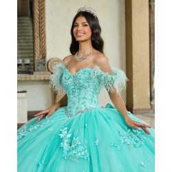 Wear Pageant Aqua Quince Dress Off Shoulder Instagram Gowns Lace Appliques Sweetheart Neck Vestidos De 15 Anos