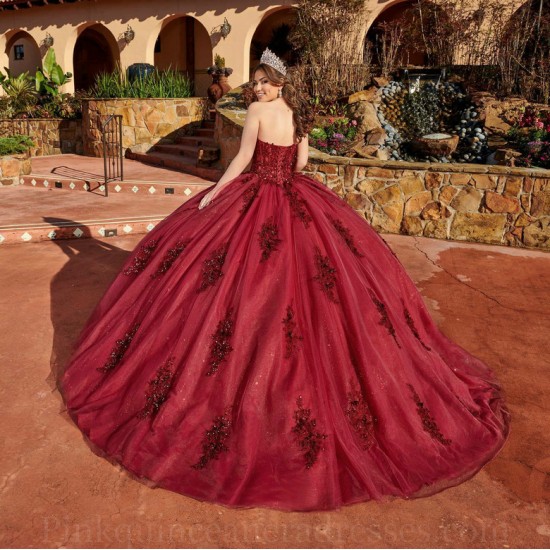 Detachable Burgundy Quince Dress Wear Pageant Sweetheart Neck Vestidos De 15 Anos Lace Appliques Instagram Gowns