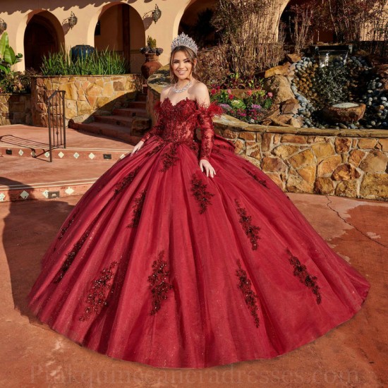 Detachable Burgundy Quince Dress Wear Pageant Sweetheart Neck Vestidos De 15 Anos Lace Appliques Instagram Gowns